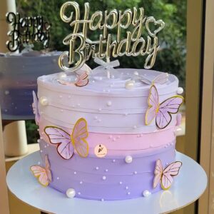 Dreamy Butterfly Pearl Cake