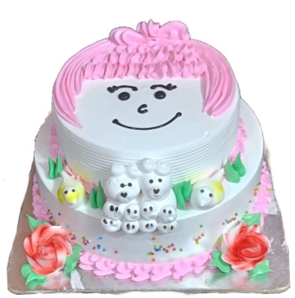 Pretty Girl Pink Themed Cake